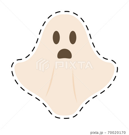 Isolated ghost halloween sticker Isolated ghost halloween sticker 70020170