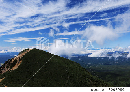 初秋の八ヶ岳連峰 東天狗岳山頂から 西天狗岳山頂を望む 初秋の八ヶ岳連峰 東天狗岳山頂から 西天狗岳山頂を望む 70020894