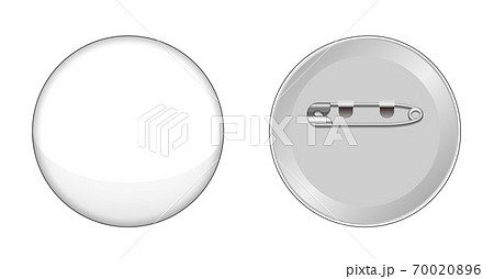 円形 缶バッジ・ピンバッジ テンプレートイラスト 円形 缶バッジ・ピンバッジ テンプレートイラスト 70020896