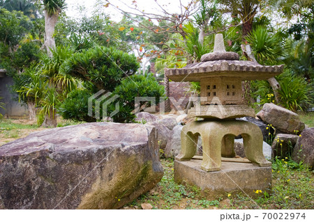 18 Feb 2007 the Stones in pond of Garden at aisa 70022974