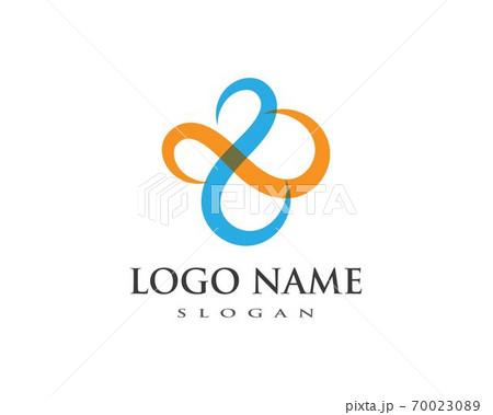 abstract unity vector logo design 70023089