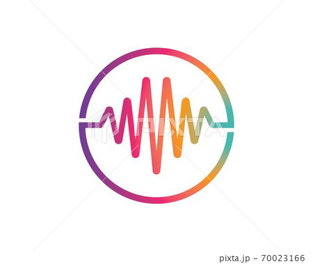 sound wave ilustration sound wave ilustration 70023166
