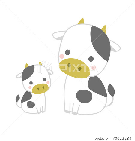 牛の親子 70023234