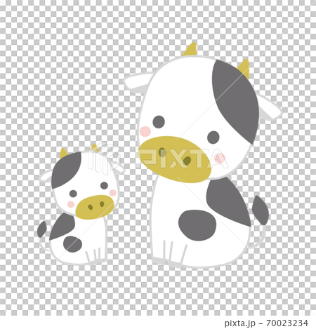 牛の親子 70023234