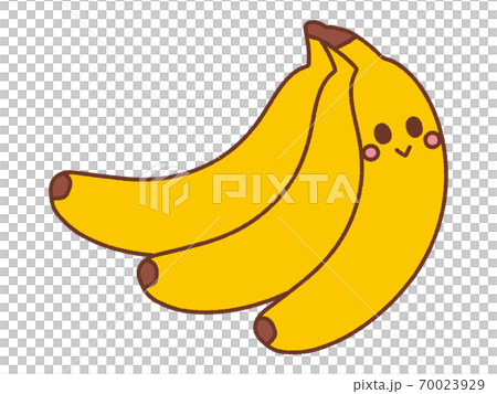 バナナ 3 キャラのイラスト素材