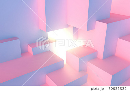 Abstract Architectural Vaporwave Background のイラスト素材