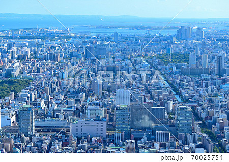 東京スカイツリーからの都市風景 70025754