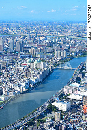 東京スカイツリーからの都市風景 70025768