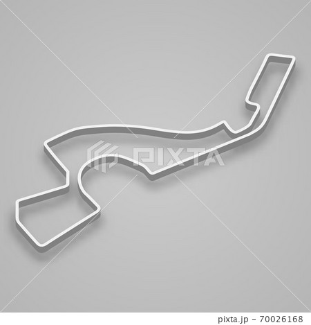 Sochi Circuit for motorsport and autosport. Template for your design 70026168
