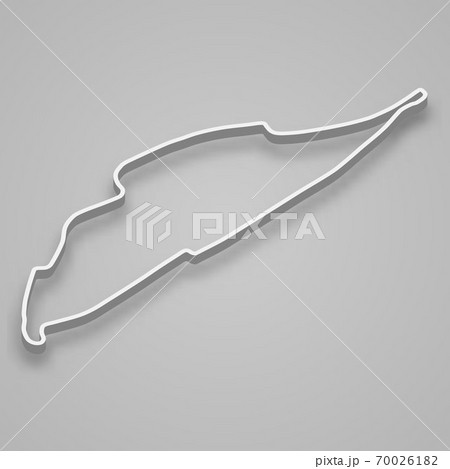 Montreal Circuit for motorsport and autosport. Template for your design 70026182
