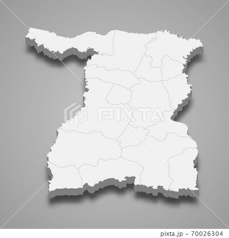 3d map of Surin is a province of Thailand 70026304