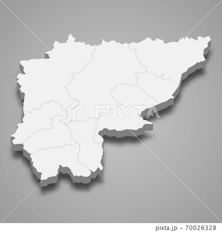 3d map of Sa Kaeo is a province of Thailand 70026328