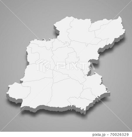 3d map of Roi Et is a province of Thailand 3d map of Roi Et is a province of Thailand 70026329