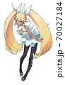 アニメ絵の女の子　立ち絵　おどろき顔 70027184