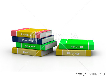 Business book. 3d rendered image 70028401