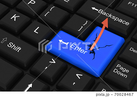 Growth graph up the enter key 70028467