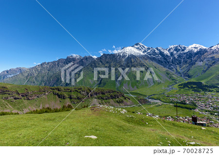 Kazbegi village Georgia 70028725