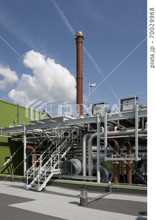 Power Plant Exterior with tall tower 70029968