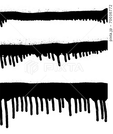 Graffiti spray banner set. Vector spray paint frame. Graffiti spray banner set. Vector spray paint frame. 70036772