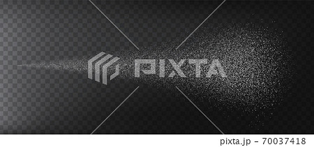 Transparent water spray mist of atomizer or smoke, paint dust particles. Vector illustration Transparent water spray mist of atomizer or smoke, paint dust particles. Vector illustration 70037418