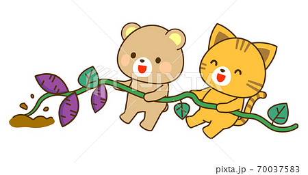 秋の芋ほりのイラスト 子供向け 秋の芋ほりのイラスト 子供向け 70037583