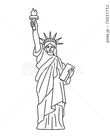 The Statue Of Liberty Stock Illustration