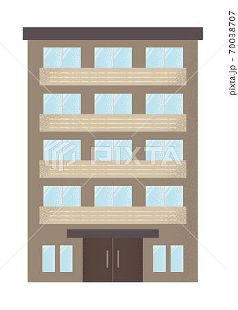 マンションのベクターイラストのイラスト素材