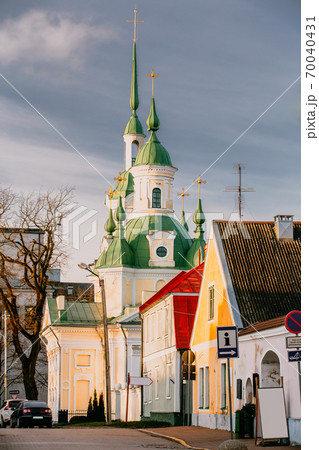 Parnu, Estonia. St. Catherine's Church Is Russian Orthodox Church. Famous Attraction Landmark. 70040431