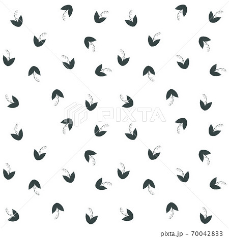 すずらんの花模様 70042833