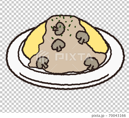 白汁煎蛋捲米飯 70043166