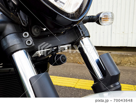 オートバイ バイク用前後ドラレコの写真素材 [70043648] - PIXTA