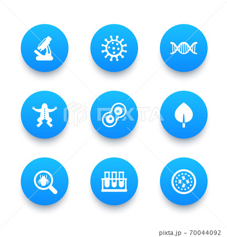 Biology icons set 70044092