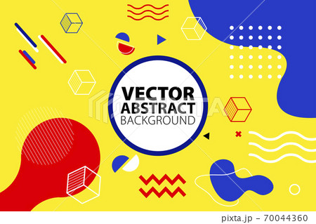 Abstract Geometric Background Memphis Style 70044360