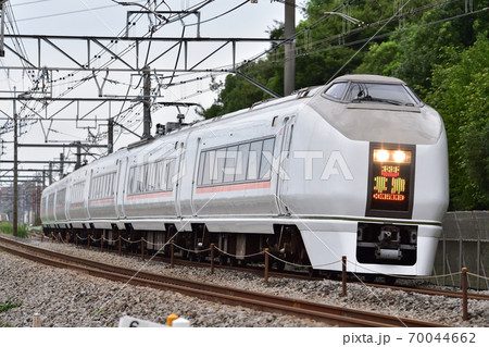 高崎線 本庄 岡部 Jr東日本 651系1000番台 大宮 草津の写真素材