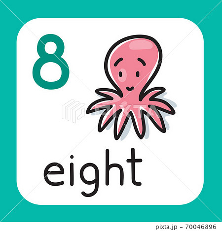 Card for learning to count from 1 to 10. Education Card for learning to count from 1 to 10. Education 70046896