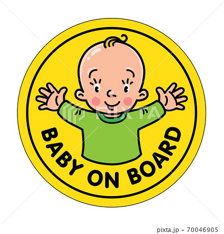 Baby on board or baby in car sticker Baby on board or baby in car sticker 70046905