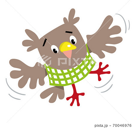 Funny flying owl 70046976