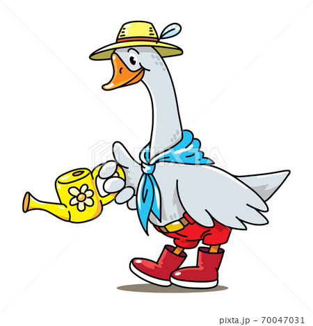 Goose gardener ABC Alphabet G kids illustration Goose gardener ABC Alphabet G kids illustration 70047031