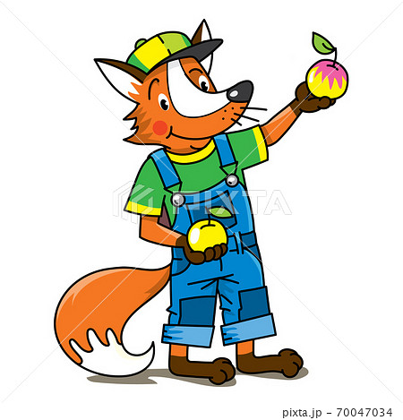 Fox farmer ABC Alphabet F for kids Fox farmer ABC Alphabet F for kids 70047034