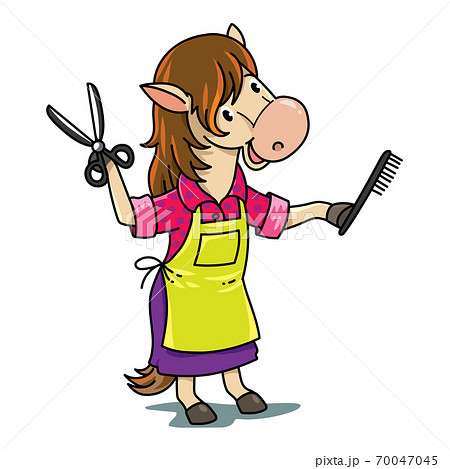 Horse hairdresser Animals with professions ABC. H 70047045