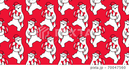 bear seamless pattern Christmas polar vector Santa Claus hat candy cane cartoon repeat wallpaper teddy scarf isolated tile background doodle illustration design bear seamless pattern Christmas polar vector Santa Claus hat candy cane cartoon repeat wallpaper teddy scarf isolated tile background doodle illustration design 70047560