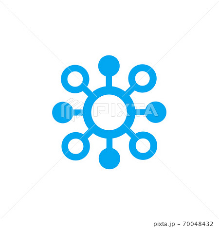 molecule icon, vector pictogram on white molecule icon, vector pictogram on white 70048432