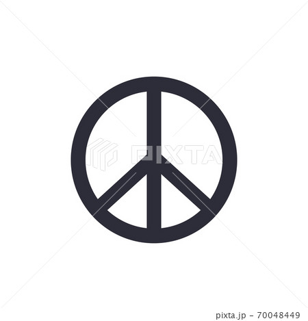 peace sign isolated on white 70048449