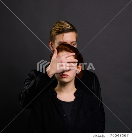 Desparate wife with aggressive husband in domestic violence conception Desparate wife with aggressive husband in domestic violence conception 70048567