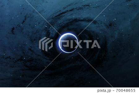 Universe scene with planets, stars and galaxies in outer space 70048655