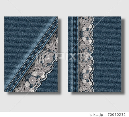 Advertising leaflet design template with blue... - Stock Illustration  [70050232] - PIXTA