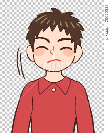 鼻涕的男孩的插圖 鼻涕的男孩的插圖 70050532