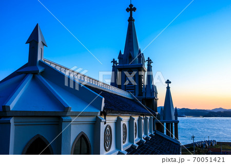 馬込教会の夜明前　【長崎市】 70051421