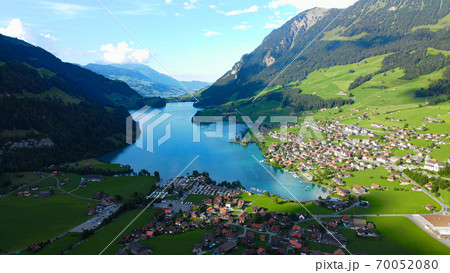 Wonderful Switzerland from above - Lake Lungern near Lucerne Wonderful Switzerland from above - Lake Lungern near Lucerne 70052080