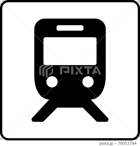 電車（駅）のピクトグラム （枠付きver.） 70052784